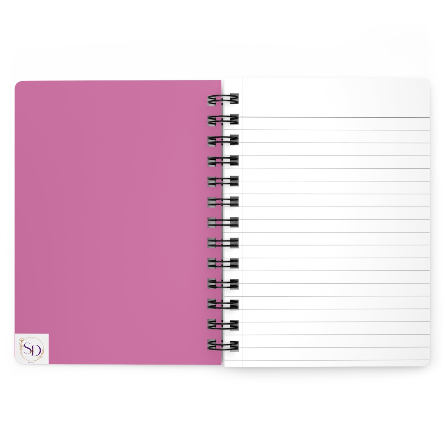 Cute Spiral Bound Journal, Kawaii Notebook, Gift for Kids, Daily Planner, School Supplies, Pink Bear Design