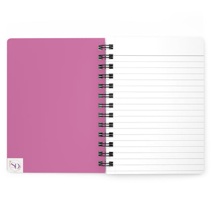 Cute Spiral Bound Journal, Kawaii Notebook, Gift for Kids, Daily Planner, School Supplies, Pink Bear Design