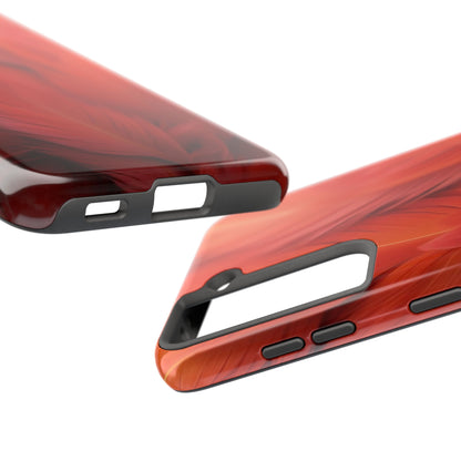 "Rebranding Into A New Badder Bitch!" Orange Feathered Tough Phone Cases