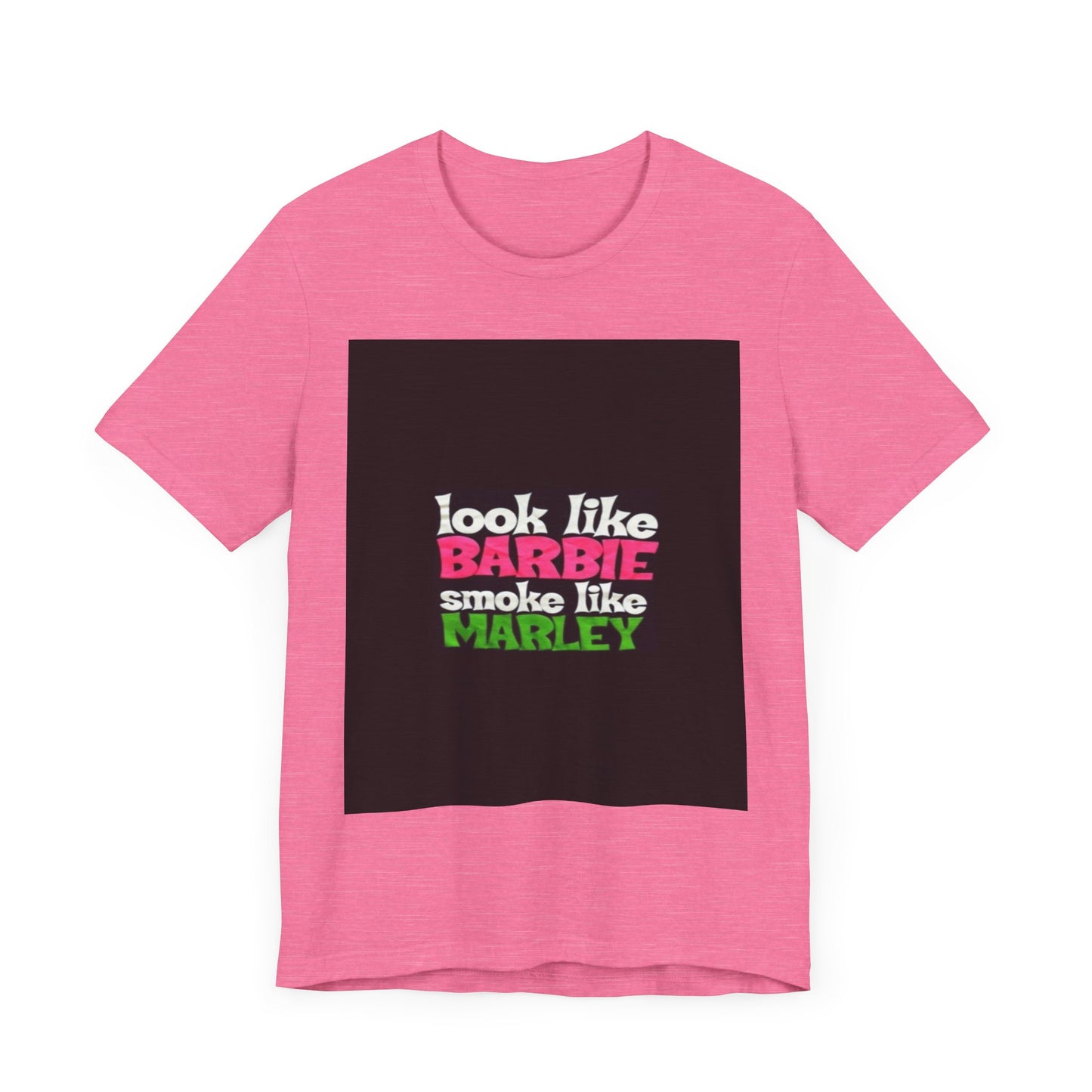 Barbie & Marley Print Tee, Fun Shirt for Parties, Gift for Friends, Casual Wear, Summer Outfit, Unique Graphic Tee