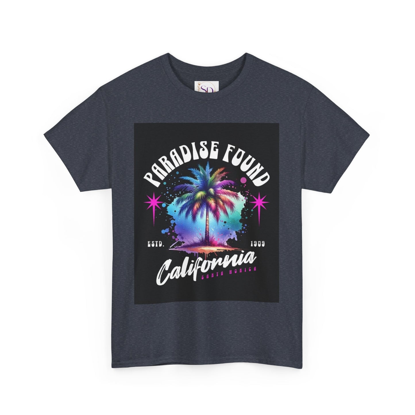 Paradise Found California Tee, Retro Summer Vibe Shirt, Beach Lover Gift, Unisex Graphic Tee, Casual Everyday Wear, Travel Souvenir
