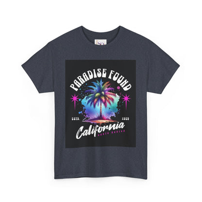 Paradise Found California Tee, Retro Summer Vibe Shirt, Beach Lover Gift, Unisex Graphic Tee, Casual Everyday Wear, Travel Souvenir