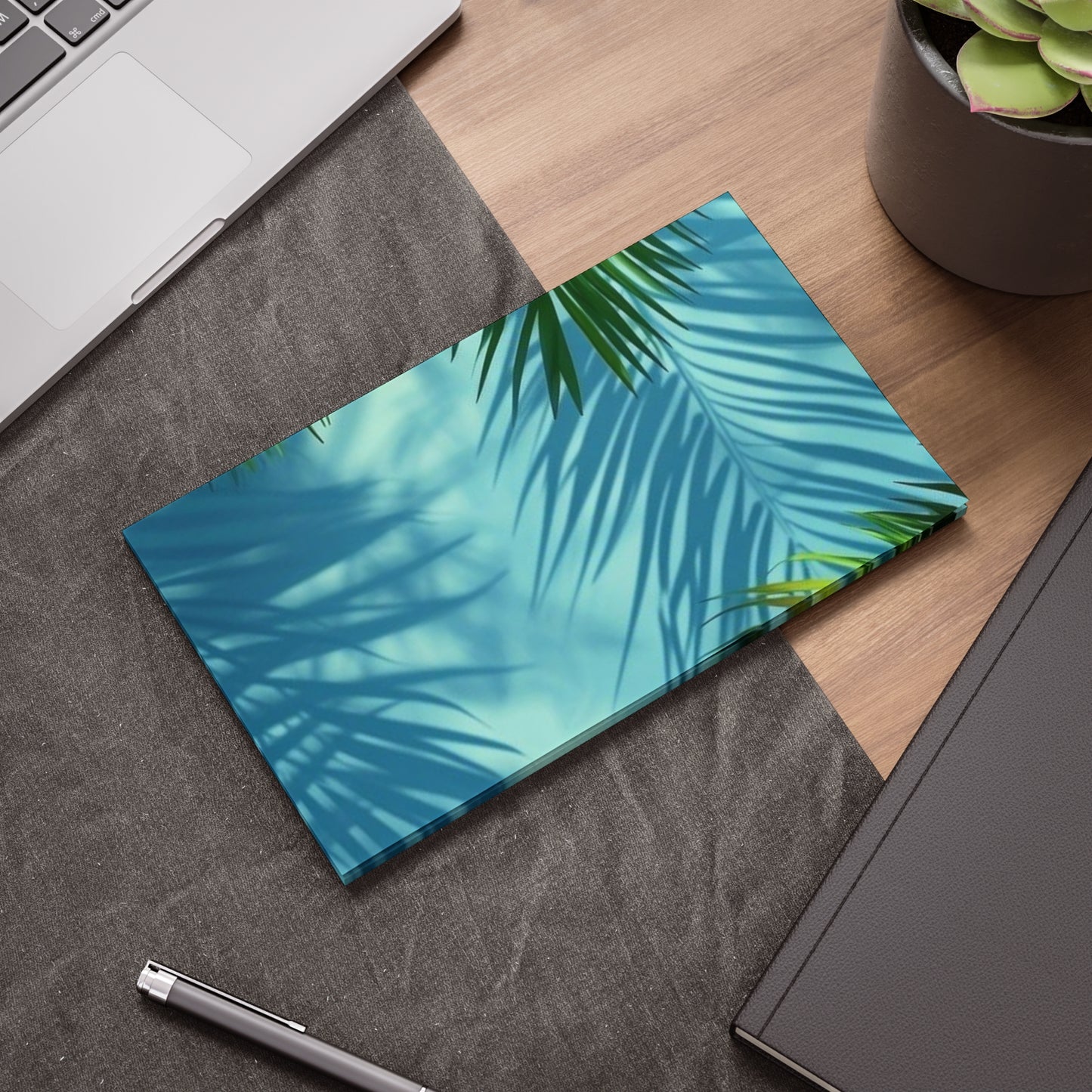 Tropical Palm Leaf Post-it® Note Pads | Summer Office Supplies, Cute Study Accessories, Gift for Students and Teachers, Planner Stickies