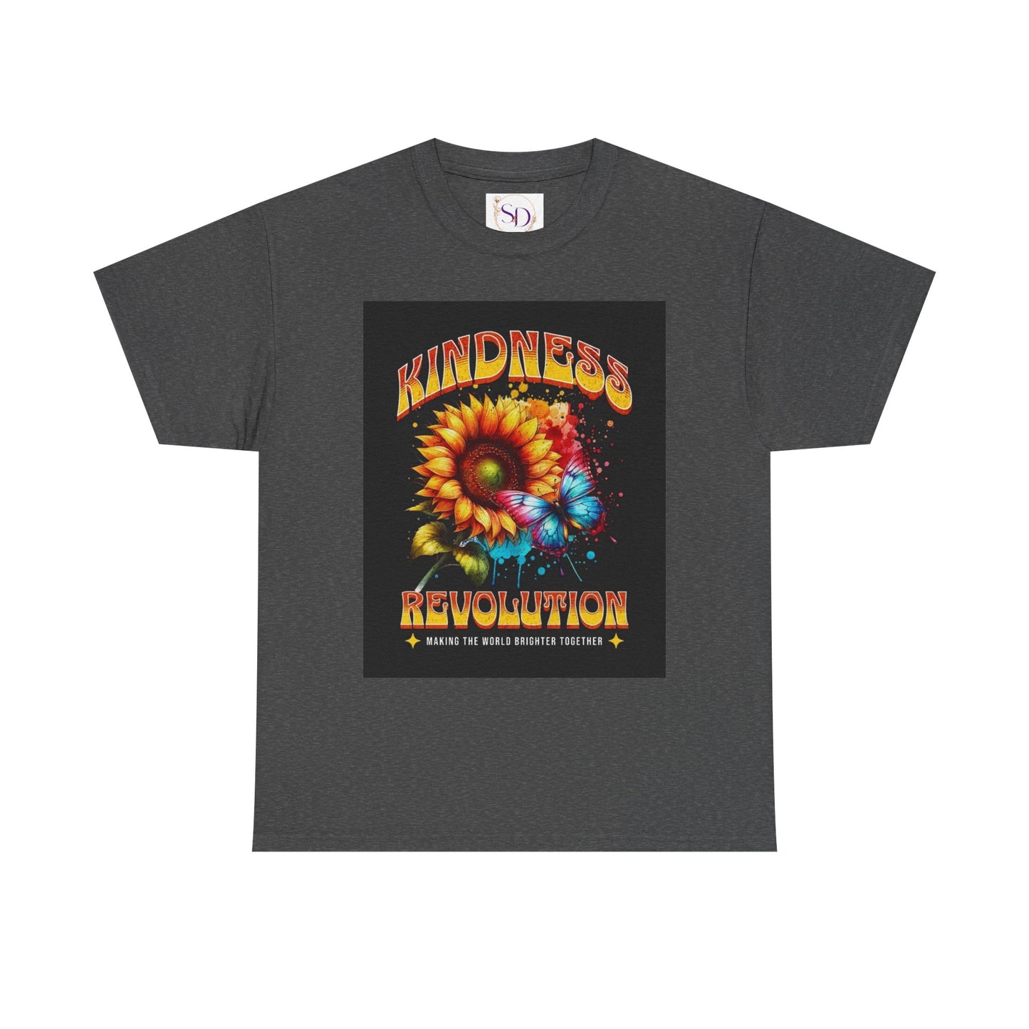 Kindness Revolution Tee: Vibrant Unisex Cotton T-Shirt for Positive Vibes, Gifts, Awareness, Everyday Wear, Casual Style