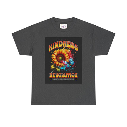 Kindness Revolution Tee: Vibrant Unisex Cotton T-Shirt for Positive Vibes, Gifts, Awareness, Everyday Wear, Casual Style