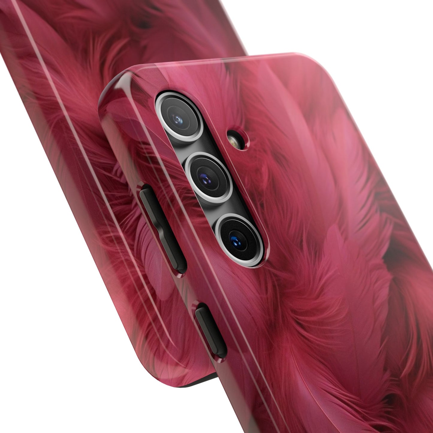 "Rebranding Into A New Badder Bitch!" Pink Feathered Tough Phone Cases