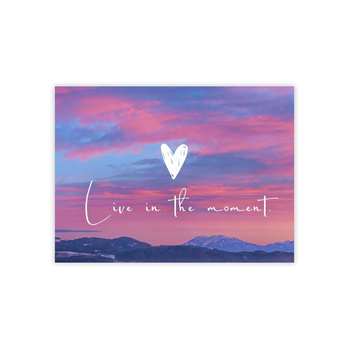 Inspirational Sticky Notes, Live in the Moment Reminder Pads, Office Supplies, Positive Affirmation Notes, Desk Decor, Gift for Her