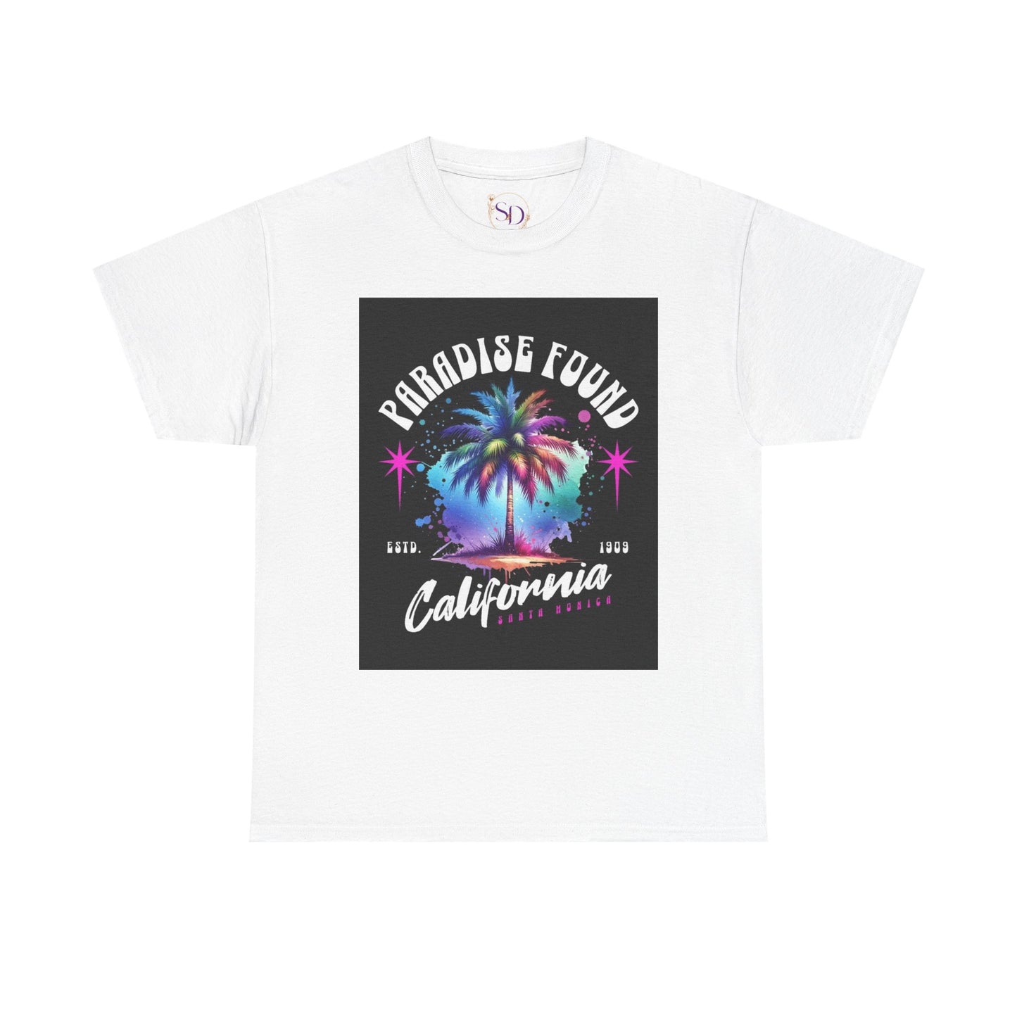 Paradise Found California Tee, Retro Summer Vibe Shirt, Beach Lover Gift, Unisex Graphic Tee, Casual Everyday Wear, Travel Souvenir