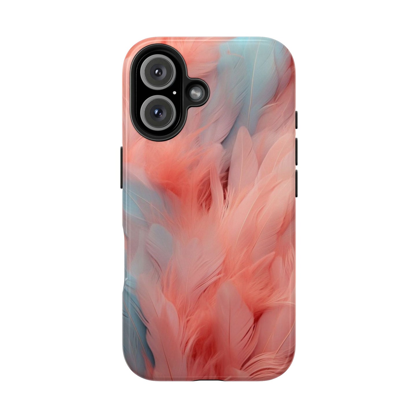 "Rebranding Into A New Badder Bitch!" ~ Pink/Baby Blue Feathered Tough Phone Cases