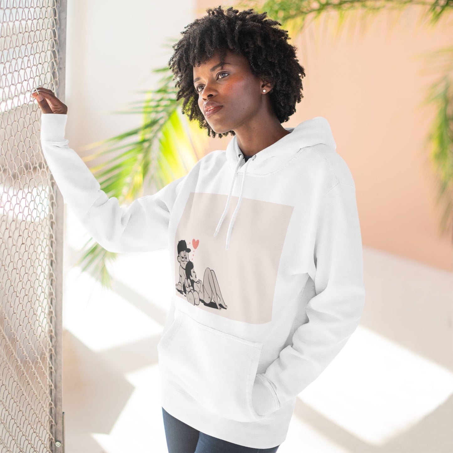 "Can We Talk For a Minute?..~ Three-Panel Fleece Hoodie