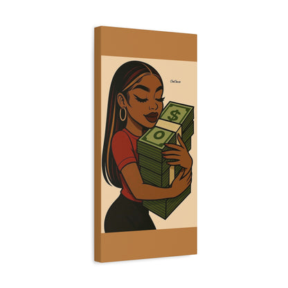 Money Love Canvas Art, Stylish Wall Decor, Inspirational Wall Art, Modern Home Decor, Unique Gift Idea