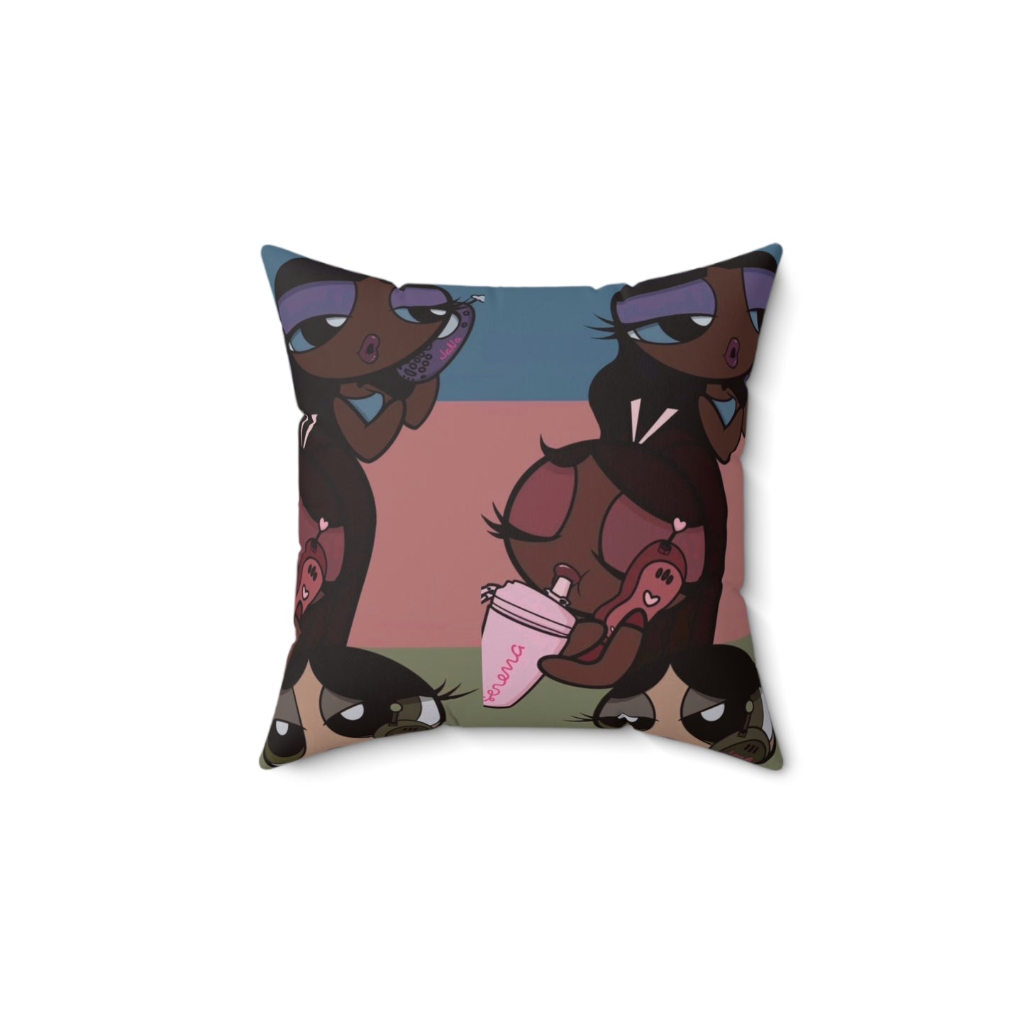 ImJustAGirl🎀🫧🩷~ Faux Suede Square Pillow