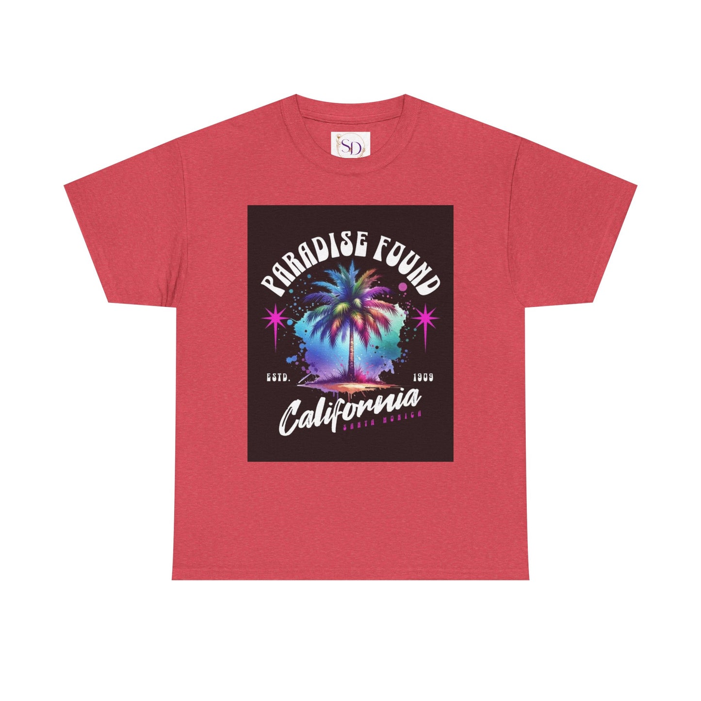 Paradise Found California Tee, Retro Summer Vibe Shirt, Beach Lover Gift, Unisex Graphic Tee, Casual Everyday Wear, Travel Souvenir