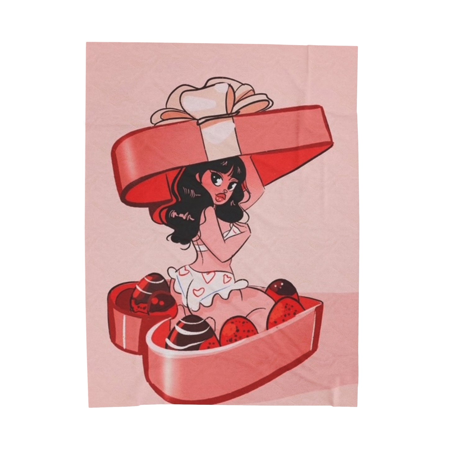 Valentine's Day Velveteen Plush Blanket