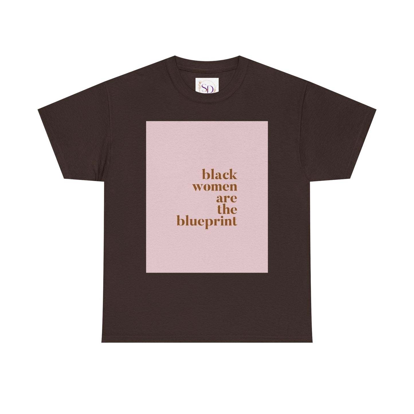 Empowering "Black Woman Are The Blueprint" Message Tee