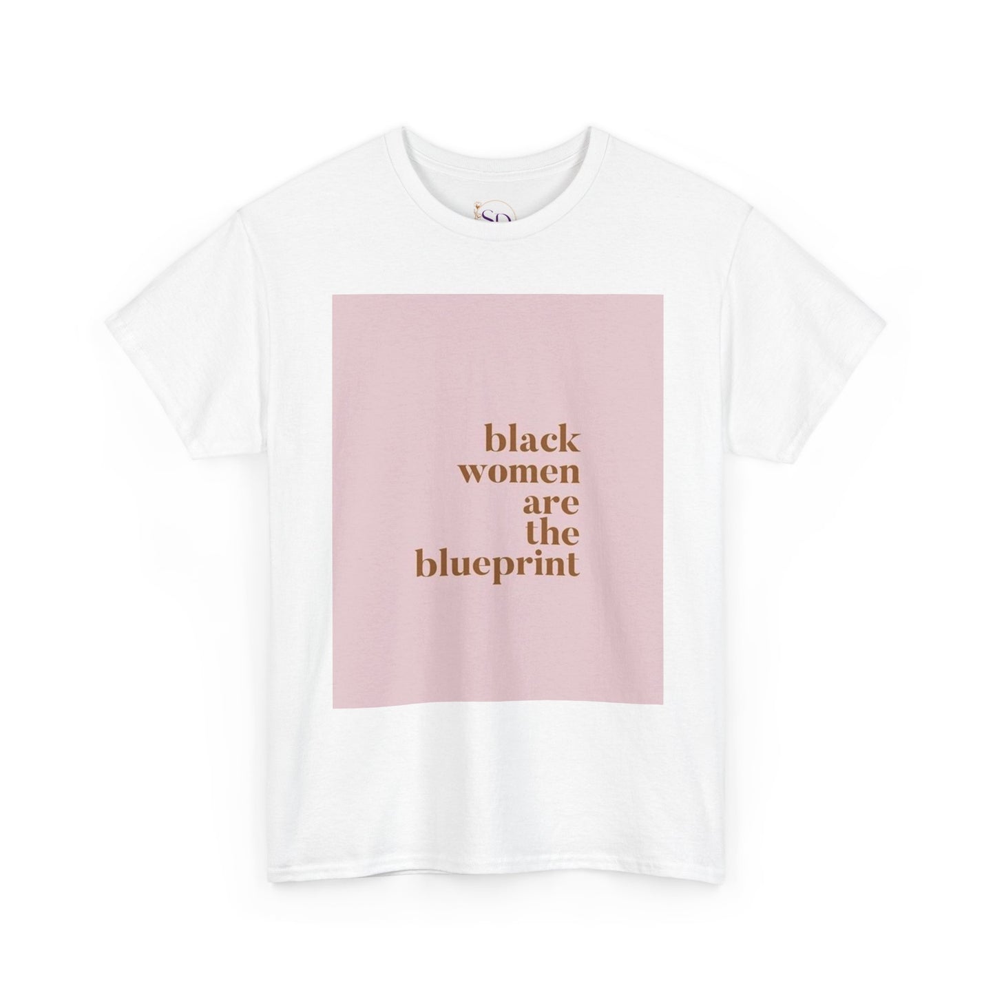 Empowering "Black Woman Are The Blueprint" Message Tee