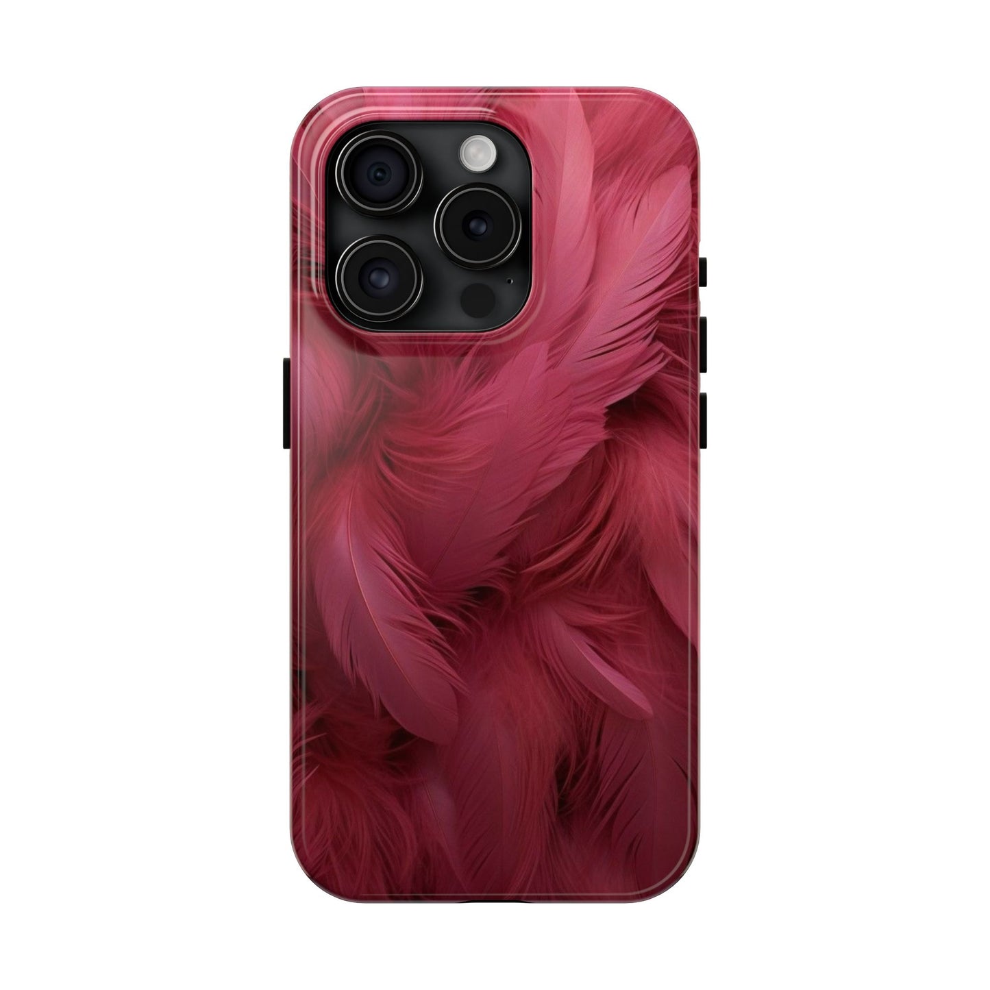 "Rebranding Into A New Badder Bitch!" Pink Feathered Tough Phone Cases
