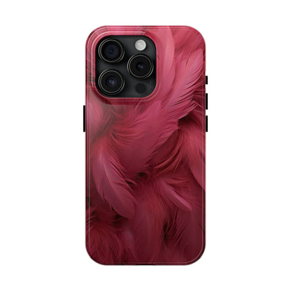 "Rebranding Into A New Badder Bitch!" Pink Feathered Tough Phone Cases