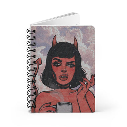 Chic Demon Spiral Bound Journal - Perfect for Writing, Sketching, Bullet Journaling, Gifts for Creatives, Daily Planner