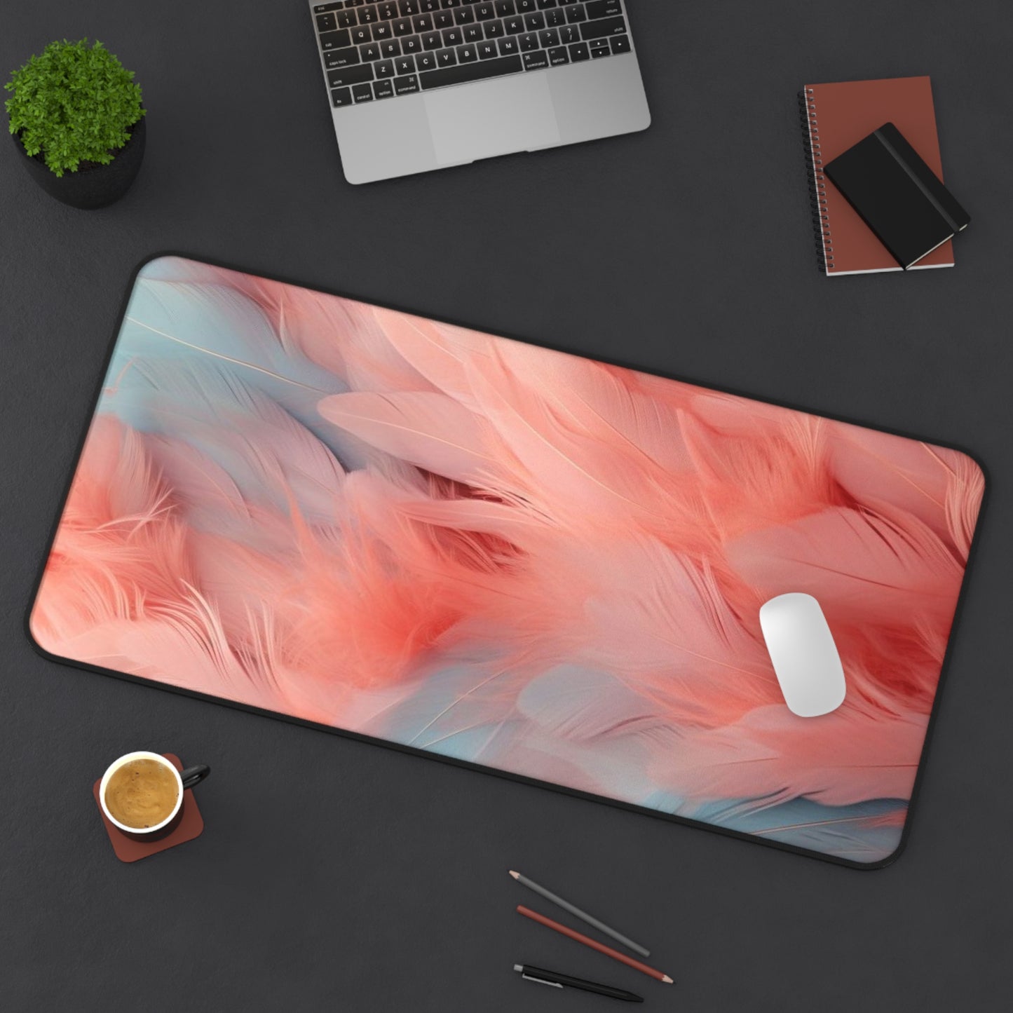 "Rebranding Into A New Badder Bitch!"~ Pink/Baby Blue Desk Mat