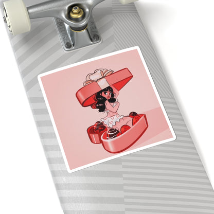 Naughty Girl Valentine's day ~ Kiss-Cut Stickers