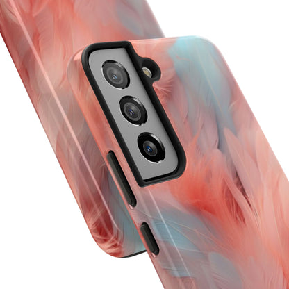 "Rebranding Into A New Badder Bitch!" ~ Pink/Baby Blue Feathered Tough Phone Cases