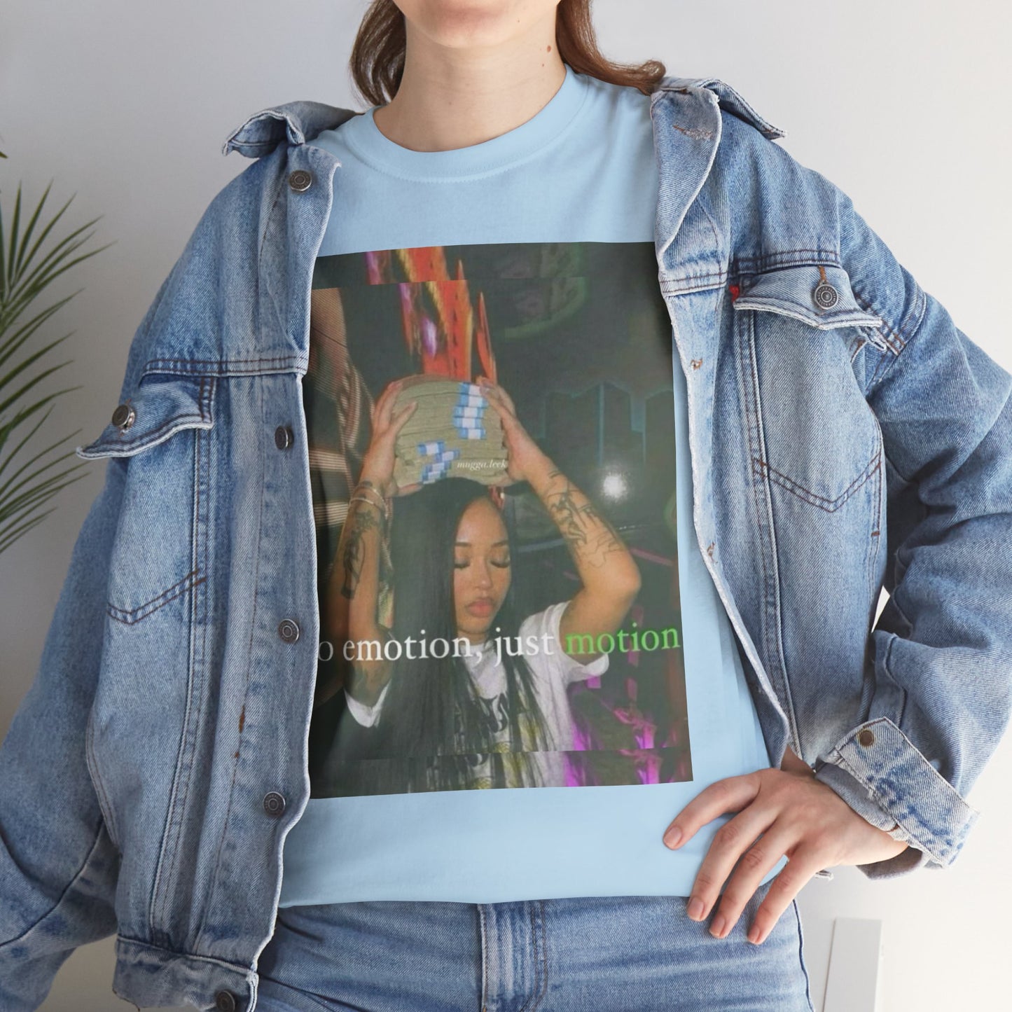 Emotional Expression Unisex Heavy Cotton Tee - No Emotion, Just Vibe