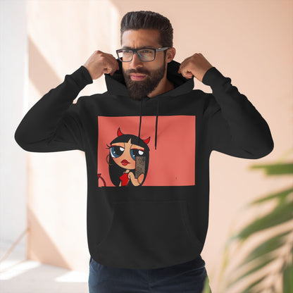 Devilish ImAJustAGirl💅🏻🎀🫧~ Three-Panel Fleece Hoodie
