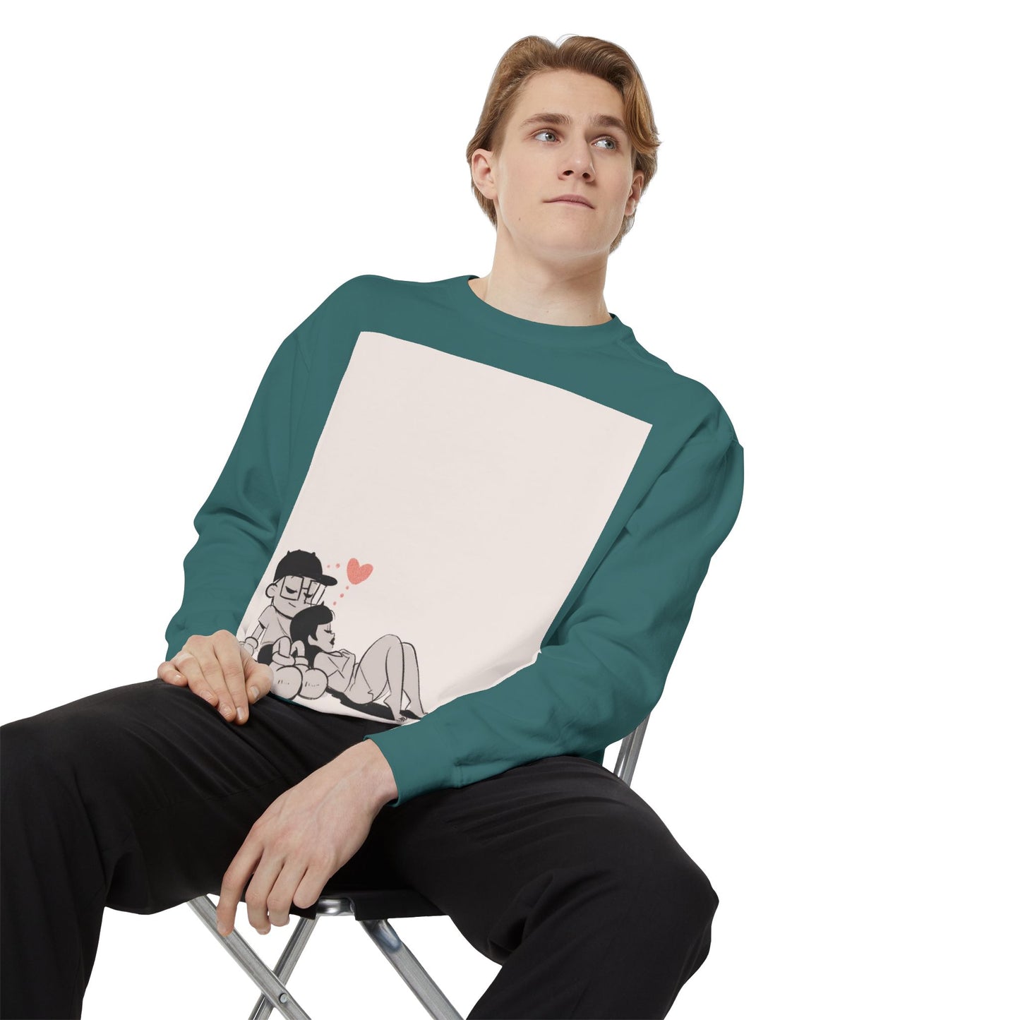 "Can We Talk For A Minute?.." ~ Unisex Garment-Dyed Sweatshirt