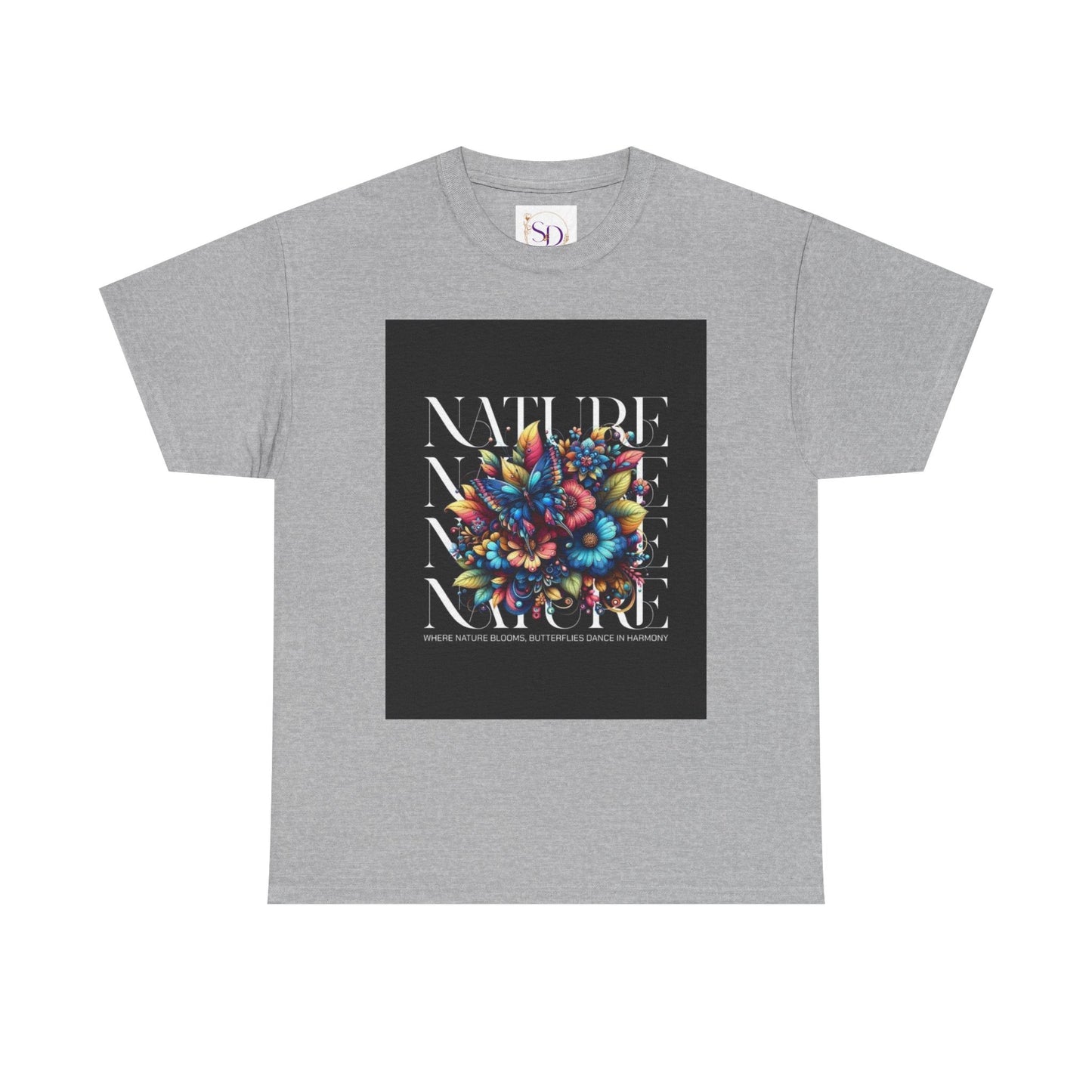 Nature-Inspired Unisex Heavy Cotton Tee - Perfect for Nature Lovers, Eco-Friendly Gift, Casual Wear, Outdoor Adventures, Spring Celebrations