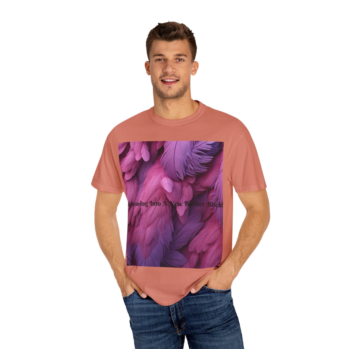 Rebranding Into A New Badder Bitch! ~ Purple/Pink Unisex Garment-Dyed T-shirt
