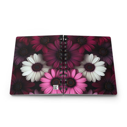 Floral Spiral Bound Journal | Beautiful Flower Notebook | Gift for Garden Lovers, Nature-Inspired, Writing Journal, Floral Decor, Mother's