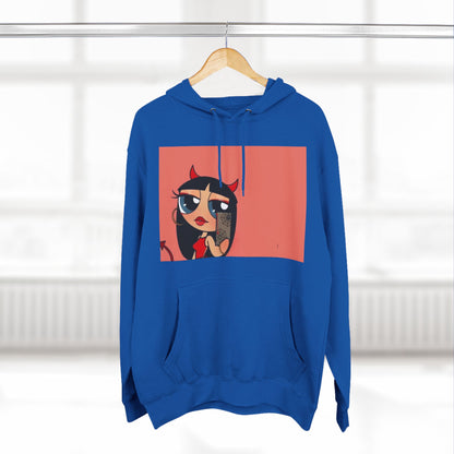 Devilish ImAJustAGirl💅🏻🎀🫧~ Three-Panel Fleece Hoodie