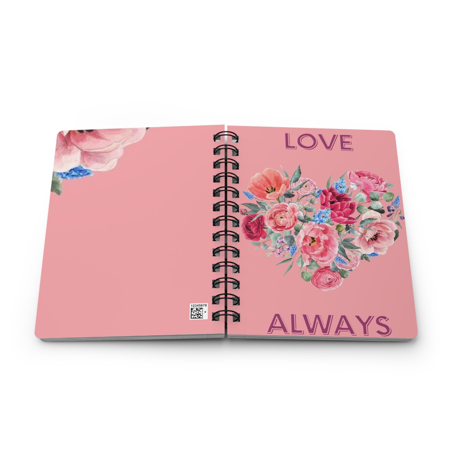 Floral Love Journal - Perfect for Couples, Valentine's Day, Wedding Planning, Dream Journals, Gift Ideas, Self-Care