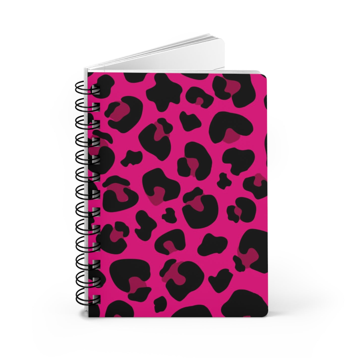 Fierce Leopard Print Journal | Cute Spiral Notebook for Notes, Diary, School, Gifts, Wild Style