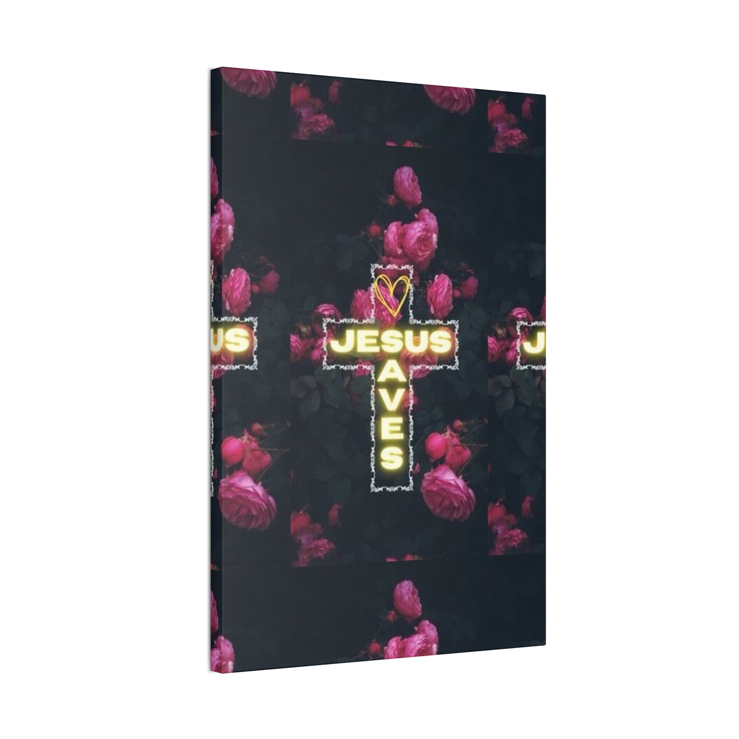 Religious Wall Art, Christian Home Decor, Jesus Saves Canvas, 0.75 inch stretched, Inspirational Gift, Religious Wall Decor, Christian Wall