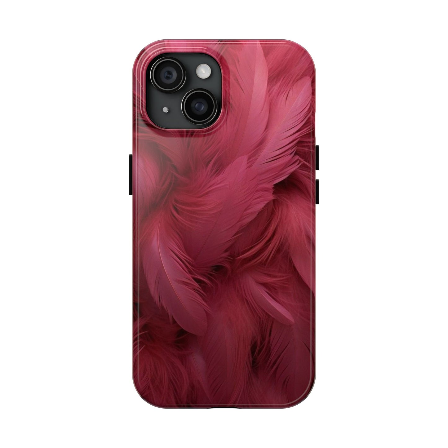 "Rebranding Into A New Badder Bitch!" Pink Feathered Tough Phone Cases