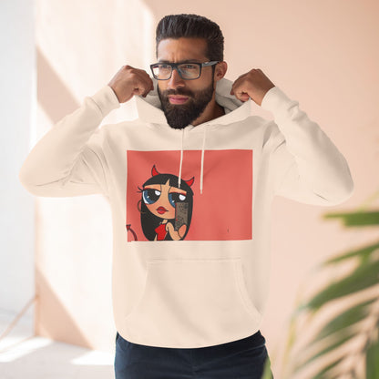 Devilish ImAJustAGirl💅🏻🎀🫧~ Three-Panel Fleece Hoodie