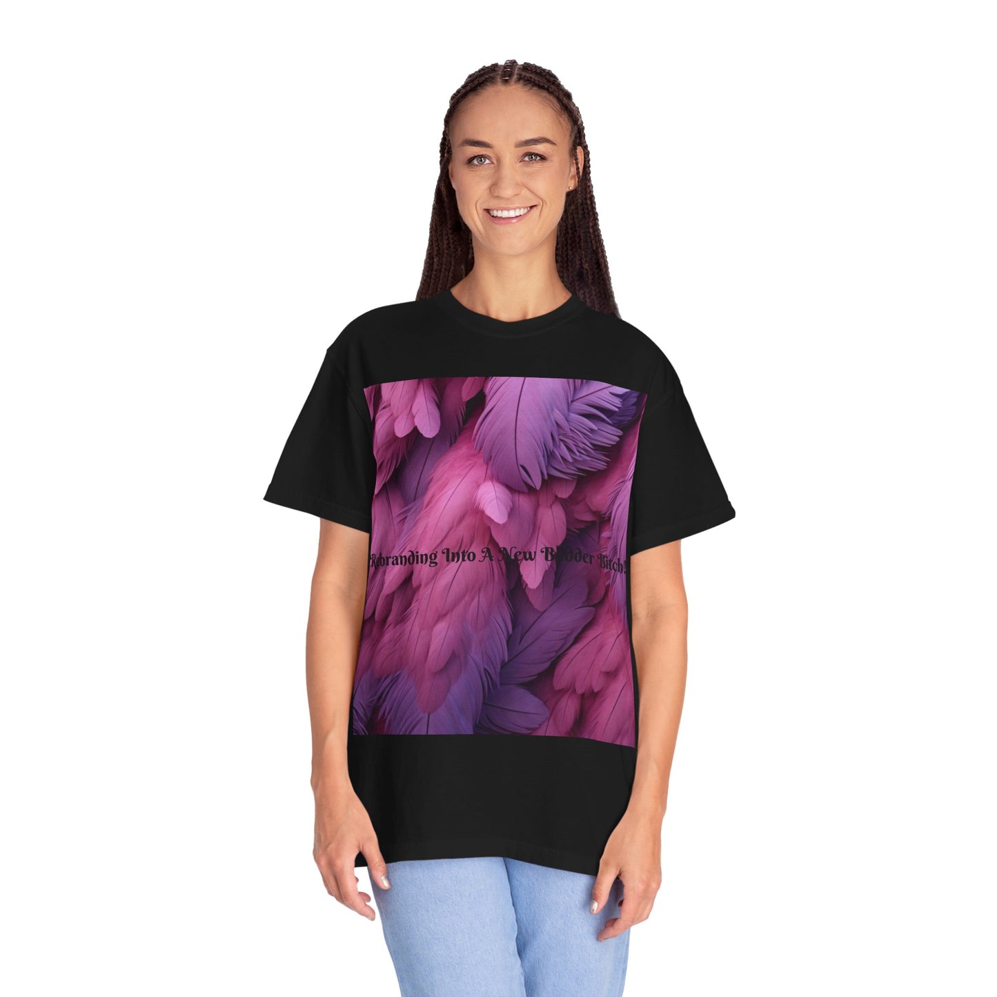 Rebranding Into A New Badder Bitch! ~ Purple/Pink Unisex Garment-Dyed T-shirt