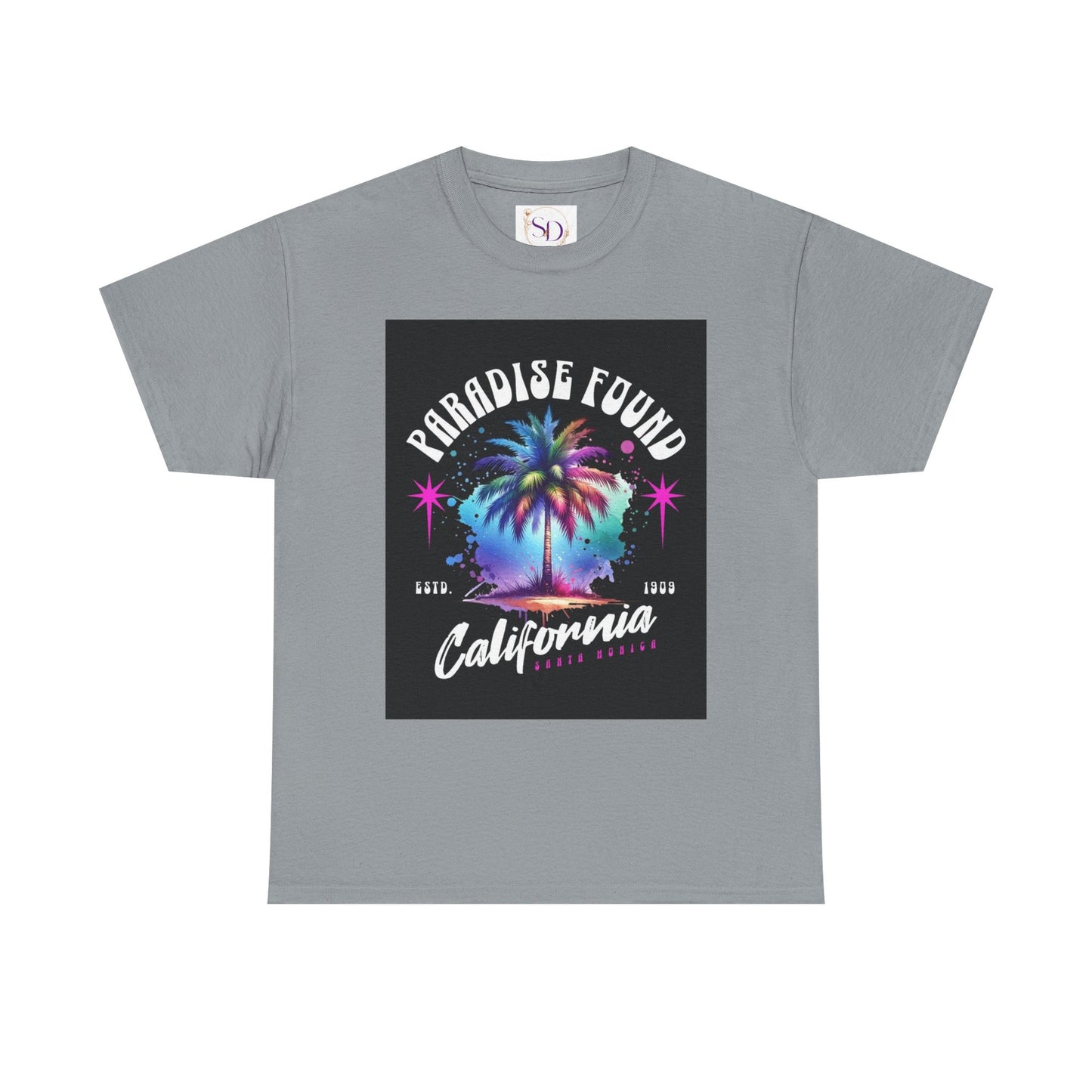 Paradise Found California Tee, Retro Summer Vibe Shirt, Beach Lover Gift, Unisex Graphic Tee, Casual Everyday Wear, Travel Souvenir