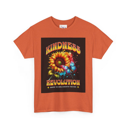 Kindness Revolution Tee: Vibrant Unisex Cotton T-Shirt for Positive Vibes, Gifts, Awareness, Everyday Wear, Casual Style