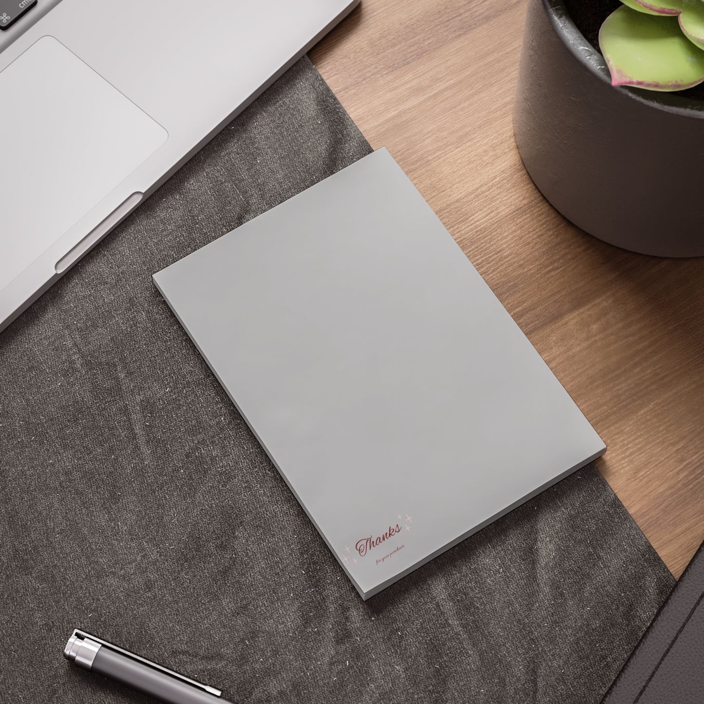 Grey " Thanks For Your Purchase" Post-it® Note Pads