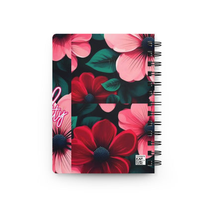 Floral Spiral Bound Journal ~ You're Like Really Pretty ~ Cute Gift for Friends, Motivational Note Book, Writing Journal, Floral Stationery,