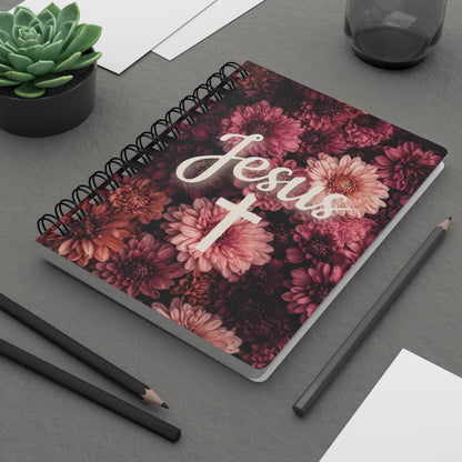 Floral Christian Spiral Bound Journal - Faith Journal, Prayer Notebook, Devotional, Inspirational Gift, Religious Diary