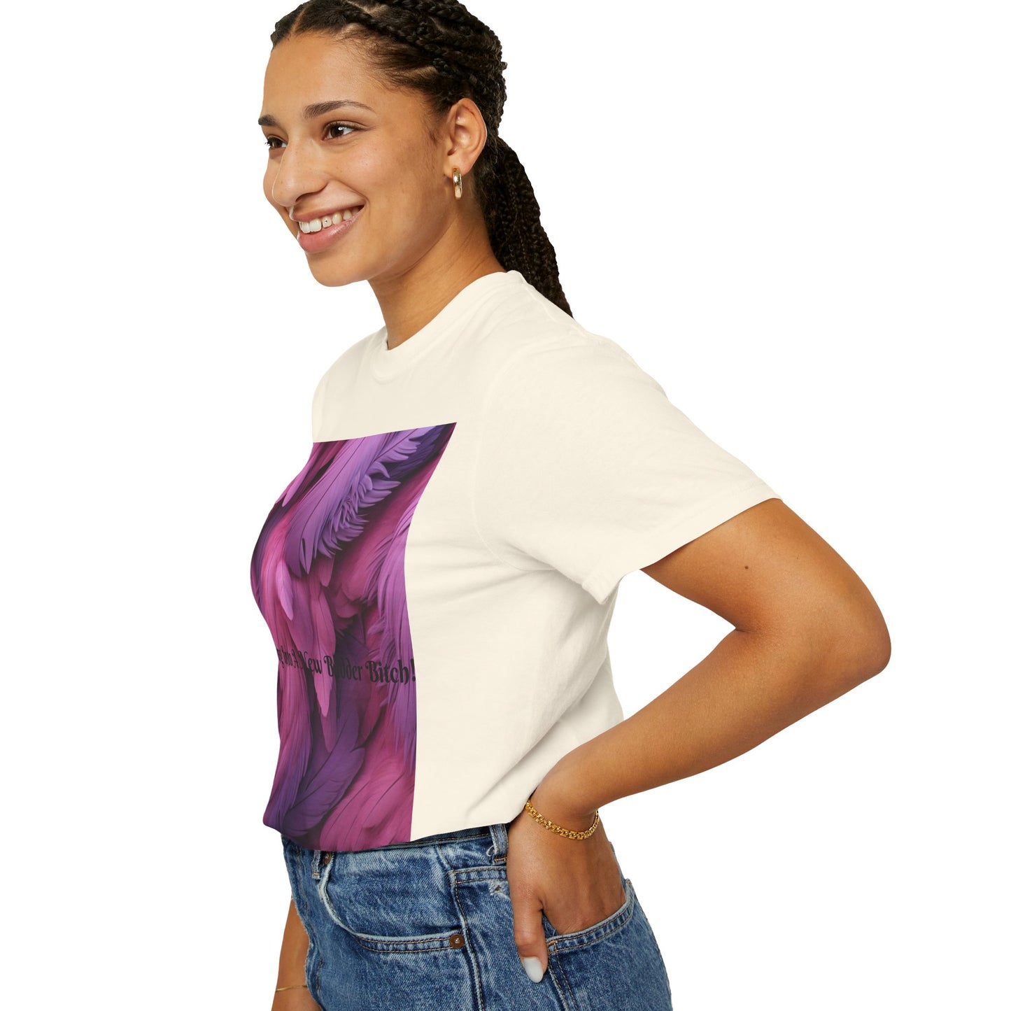 Rebranding Into A New Badder Bitch! ~ Purple/Pink Unisex Garment-Dyed T-shirt