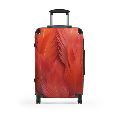 "Rebranding Into A New Badder Bitch" Feathered Suitcase ~ Orange