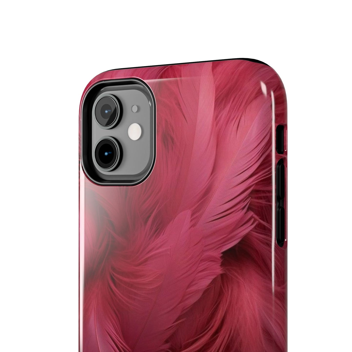 "Rebranding Into A New Badder Bitch!" Pink Feathered Tough Phone Cases