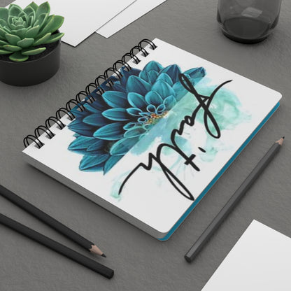 Inspirational Floral Spiral Bound Journal ~ Perfect for Faith Reflection, Daily Gratitude, Mindfulness, Gift for Students, Note Taking