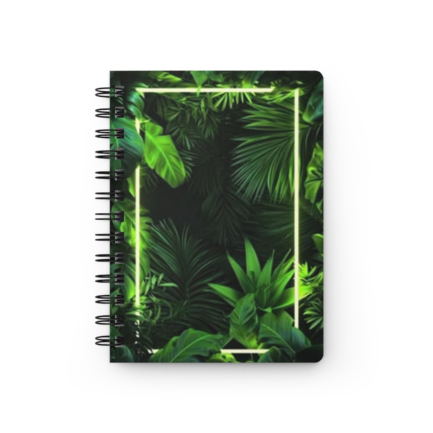 Lush Green Spiral Bound Journal - Tropical Vibes, Nature Lover Gift, Travel Journal, Self-Care Diary, Eco-Friendly Notebook