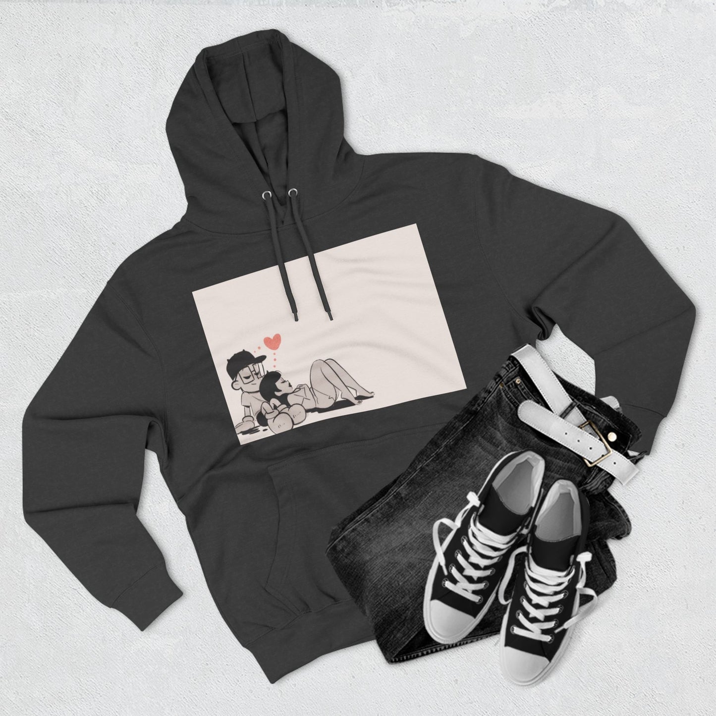 "Can We Talk For a Minute?..~ Three-Panel Fleece Hoodie